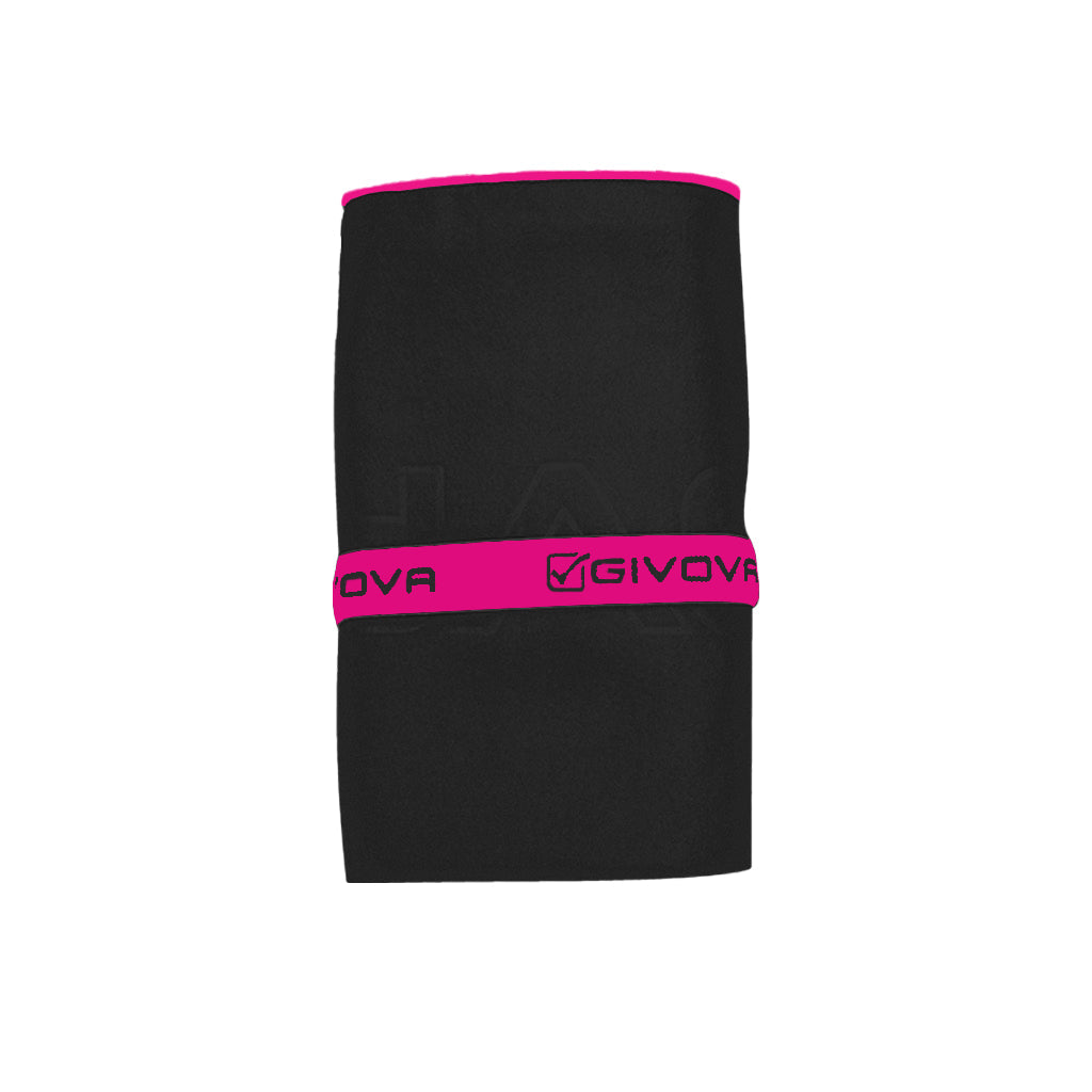 Toalla de microfibra de Givova - Negro/Pink