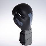Fighter Boxing Gloves Sparring - black/gray, FBG-002-BG