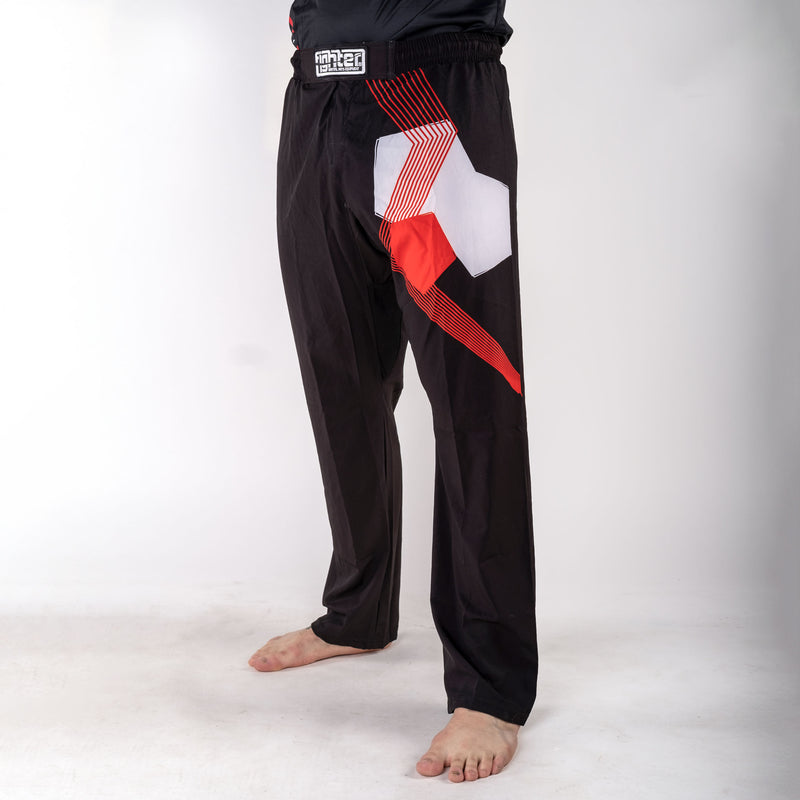 Fighter Pants - FIGHT - black/red, FF-P002BRW