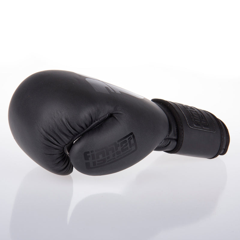 Fighter Boxing Gloves SPLIT - matt black, FBG-001B