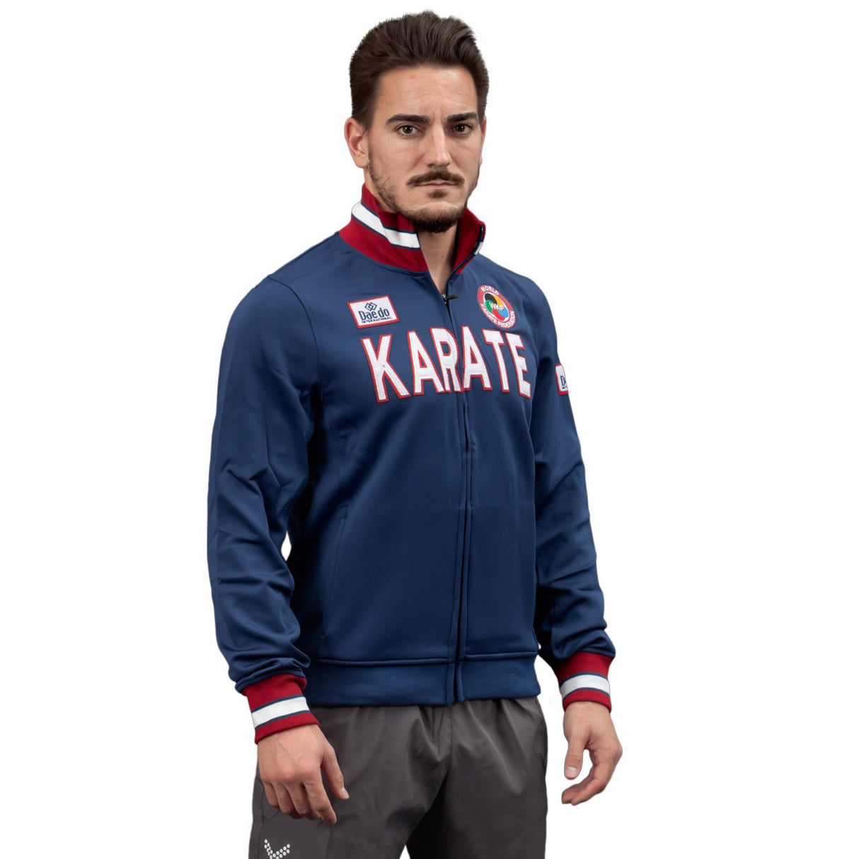 Daedo Slim Jacket Karate - blue/white, CH2220