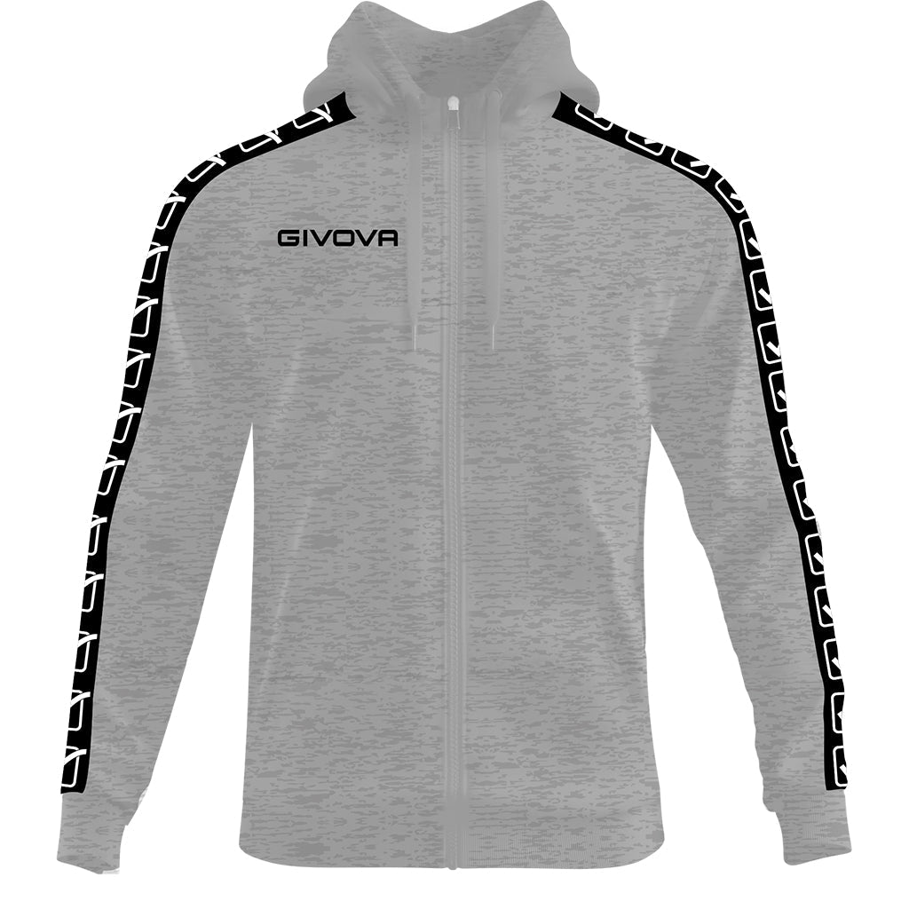 Línea de banda de sudadera con capucha de Givova - Gray, ba10gre