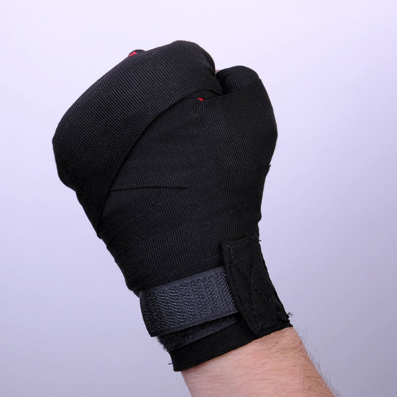 Fighter Gel Handwraps - black/red, FGWN-001BR