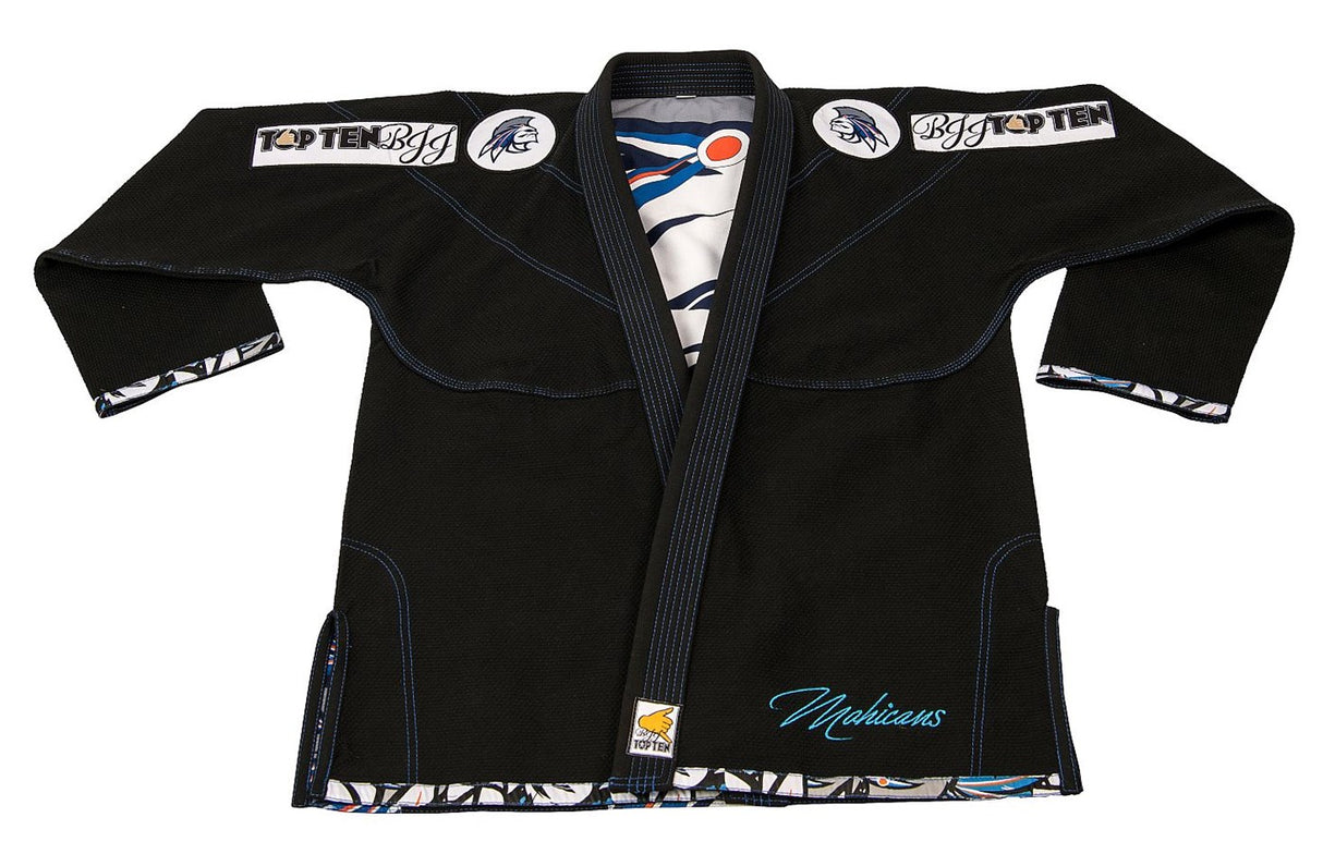 Top Ten Brasileño Jiu Jitsu Uniforme Mohicans - Negro, 15123-9