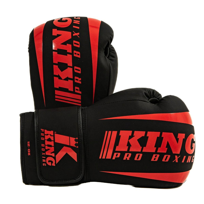 King Pro Boxing Gloves Revo 8 - black/red