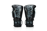 Booster x Fairtex Boxing Gloves FXB V2 - black/white, FXB-BG-V2-BK/WH