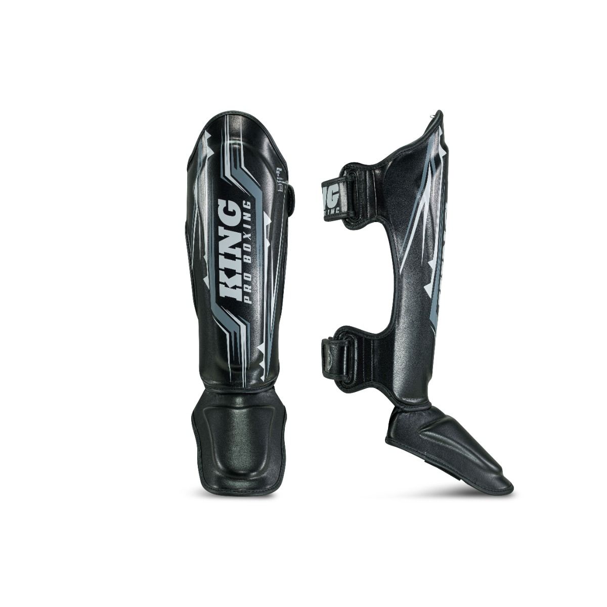King Pro Protège-tibias de boxe Spartan 1 - noir, KPB/SG SPARTAN 1