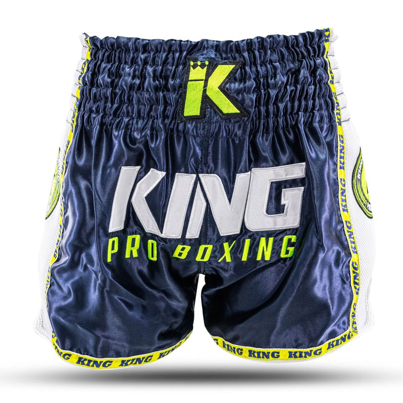 King Shorts Neon 2 - blue/neon yellow, KPB NEON 2-S