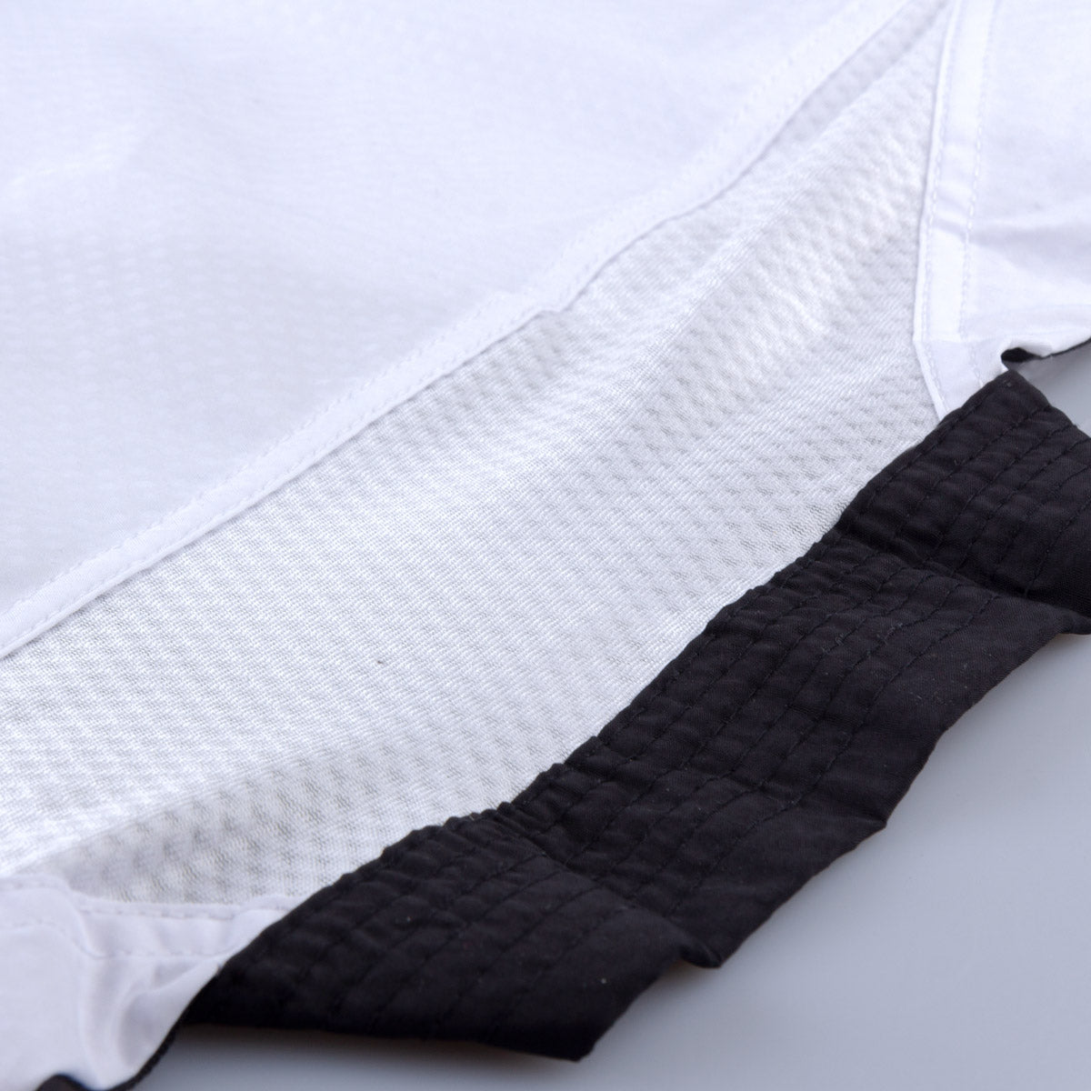TKD dobok ADI-Contest 3 - col V blanc/noir, ADITC02