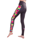 Fighter Women Compression Leggins - gray/camo, FRP-03