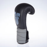 Fighter Boxing Gloves Sparring - black/gray, FBG-002-BG