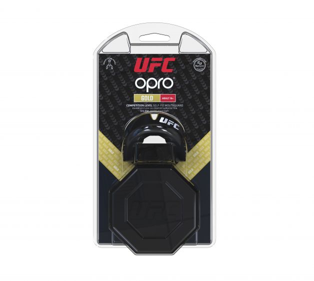 Mouthguard - OPRO UFC - GOLD level Junior - black/gold, 002266001