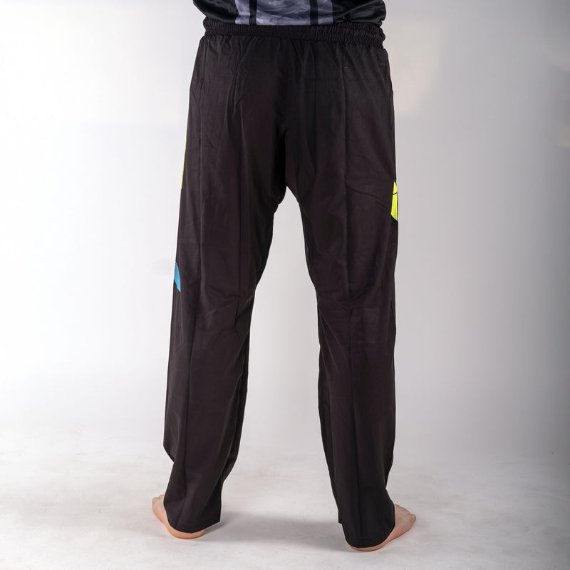 Fighter Pants - FIGHT - black/blue/green, FF-P003BBY