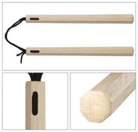 Oak Octagon Nunchaku, A-NK-R