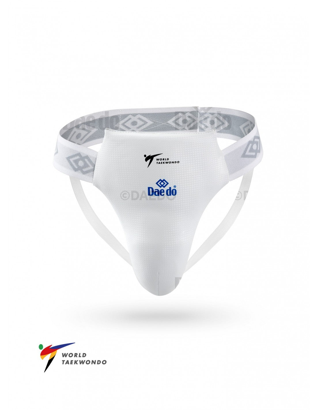 WT Male groin guard DAEDO - white, ADITGG01