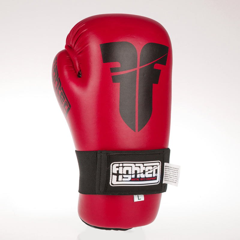 Fighter Open Gloves Strap - dark red, FOG-001R