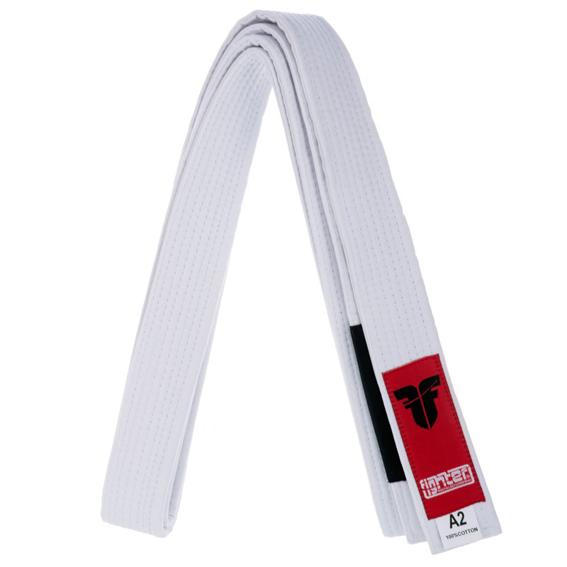 Fighter Belt BJJ - white, FBB-01