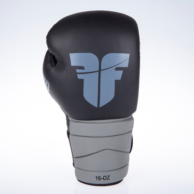 Fighter Boxing Gloves Sparring - black/gray, FBG-002-BG