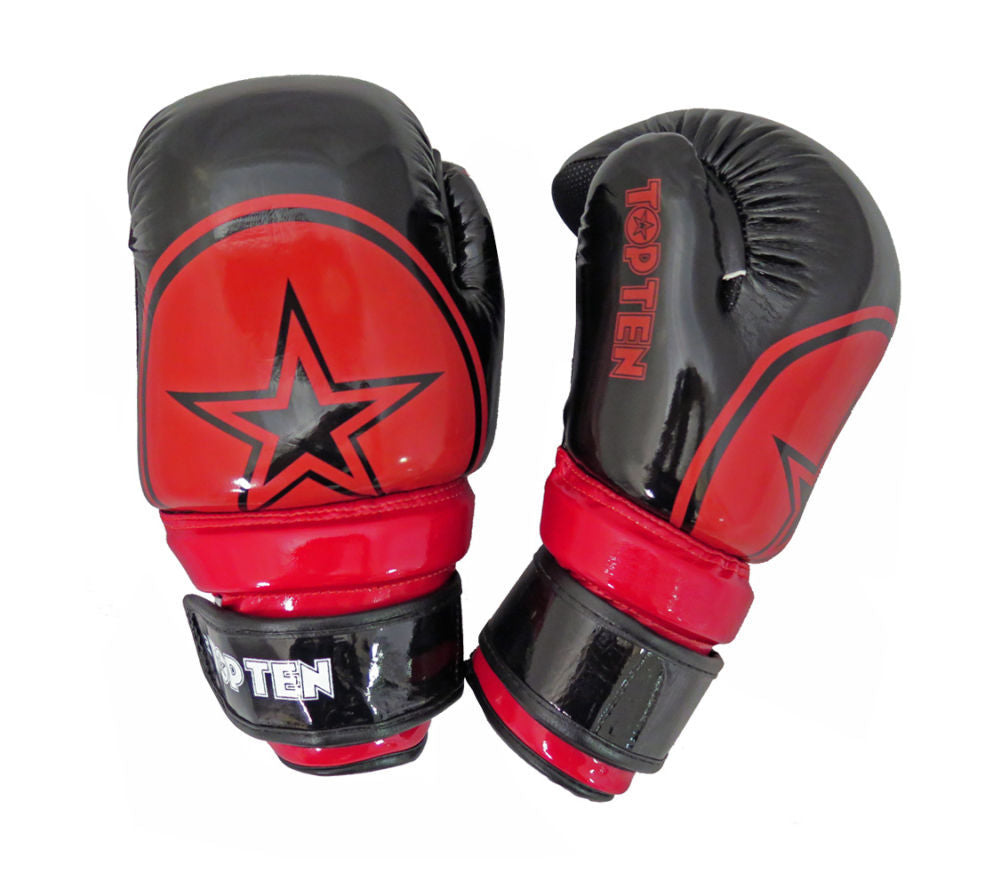Pointfighter Top Ten Glossy Block Star - Black/Red, 21655-94