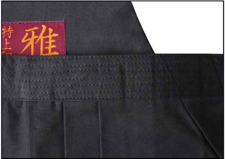 Aikido Hakama H-2 Black Aiki, H-2-Aiki-B