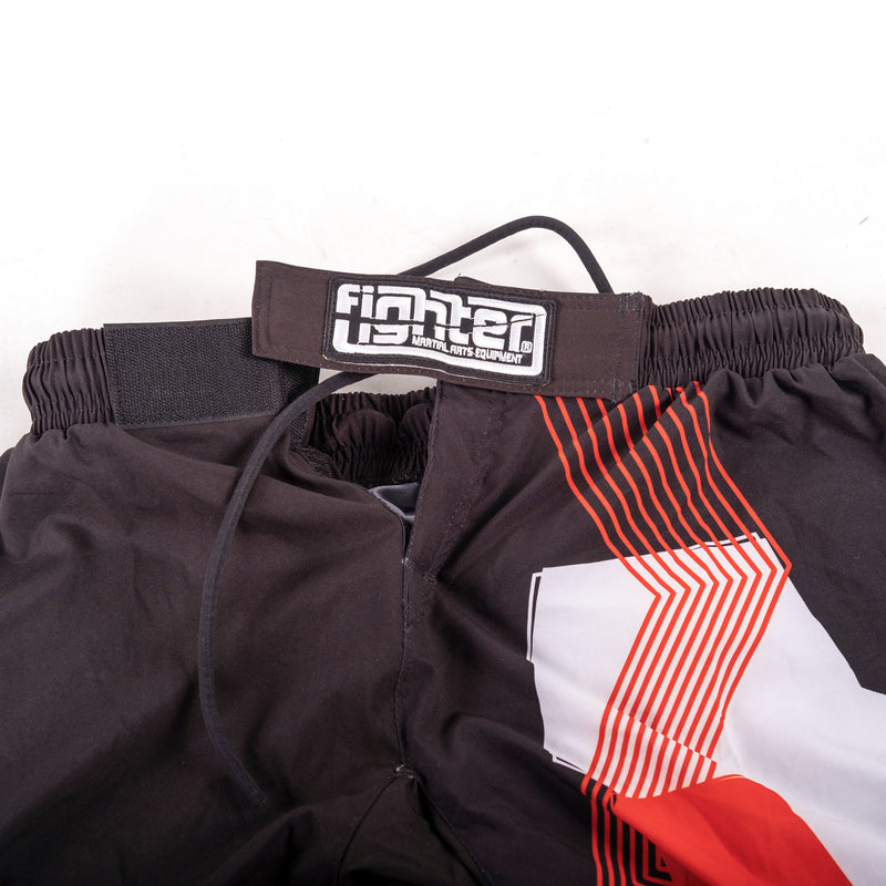Fighter Pants - FIGHT - black/red, FF-P002BRW