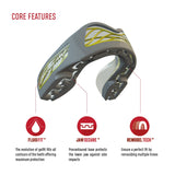 SAFEJAWZ Nitro mouthguard - gray/yellow