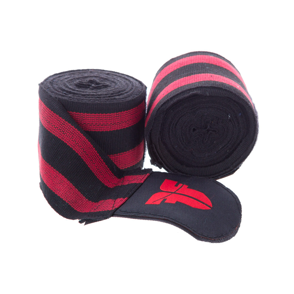 Bandages de combat - noir/rouge, BAND F RED