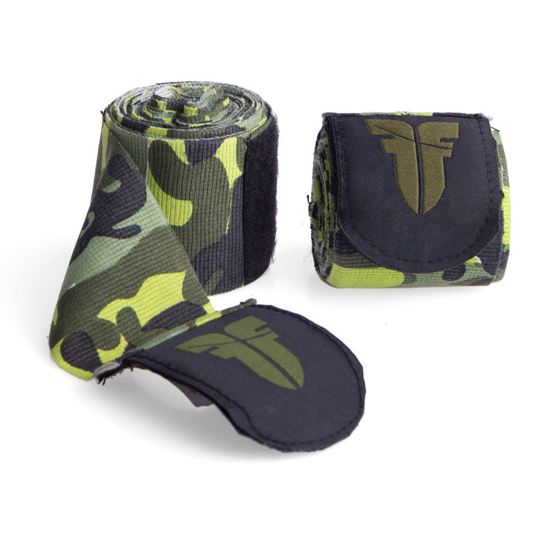 Fighter Handwraps - green camo, FHW-001GNC