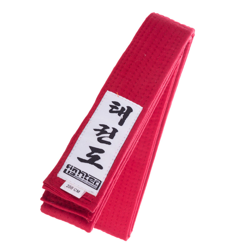 Fighter Taekwondo ITF Belt - red, FTB-05