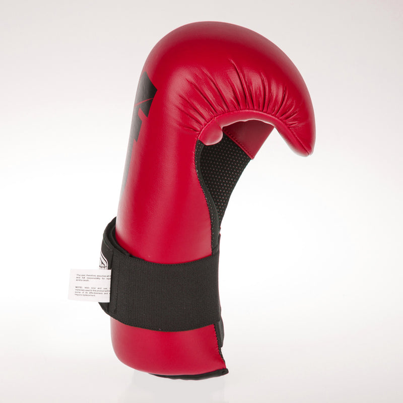 Fighter Open Gloves Strap - dark red, FOG-001R