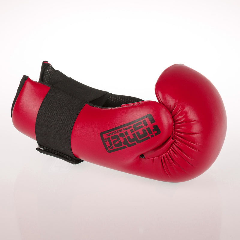 Fighter Open Gloves Strap - dark red, FOG-001R