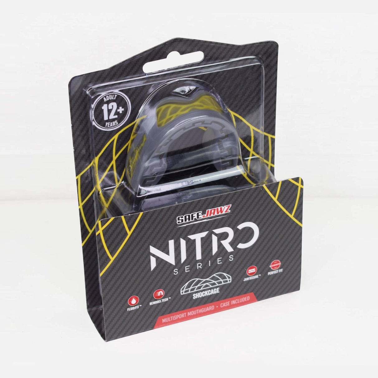 SAFEJAWZ Nitro mouthguard - gray/yellow
