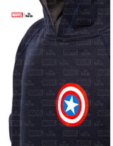 Sweat à capuche Daedo Captain America - noir, MARV50322