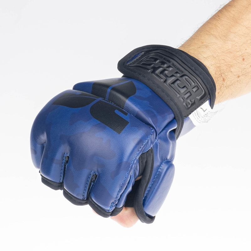 Fighter MMA Gloves Competition - blue camo, FMG-002CBU
