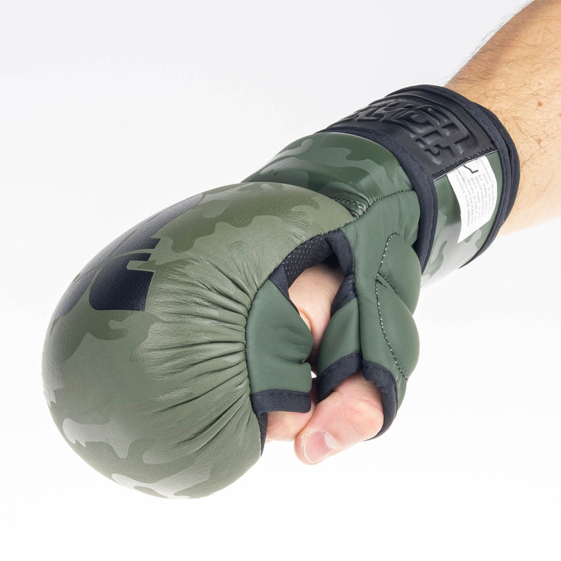 Fighter MMA Gloves Training - khaki camo, FMG-001CKH