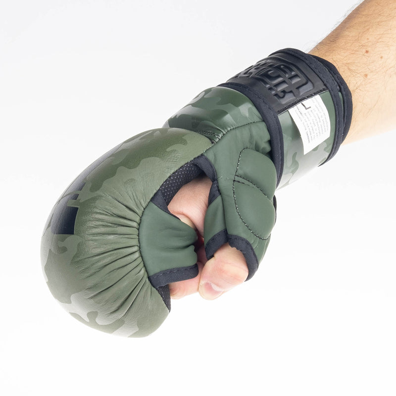 Fighter MMA Gloves Training - khaki camo, FMG-001CKH