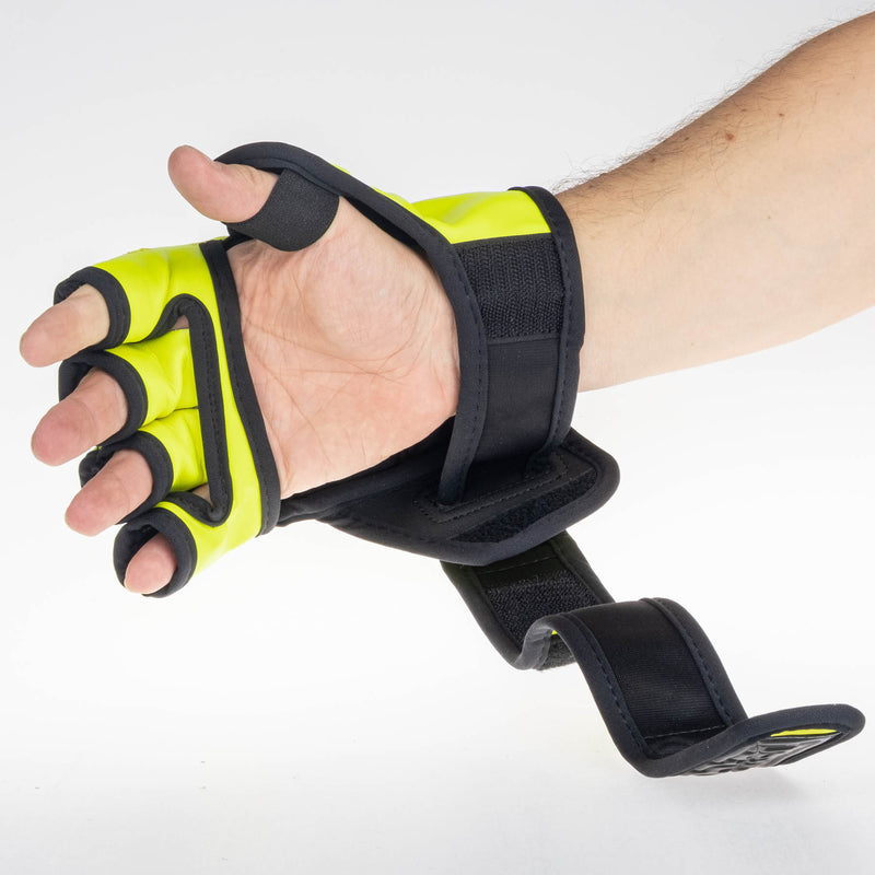 Fighter MMA Gloves Competition - neon yellow camo, FMG-002CNY