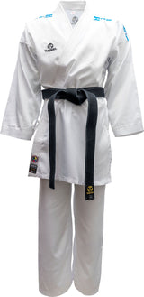 Hayashi Kumite Kimono AirDeluxe - WKF approved, weiß/blau, 0474-11