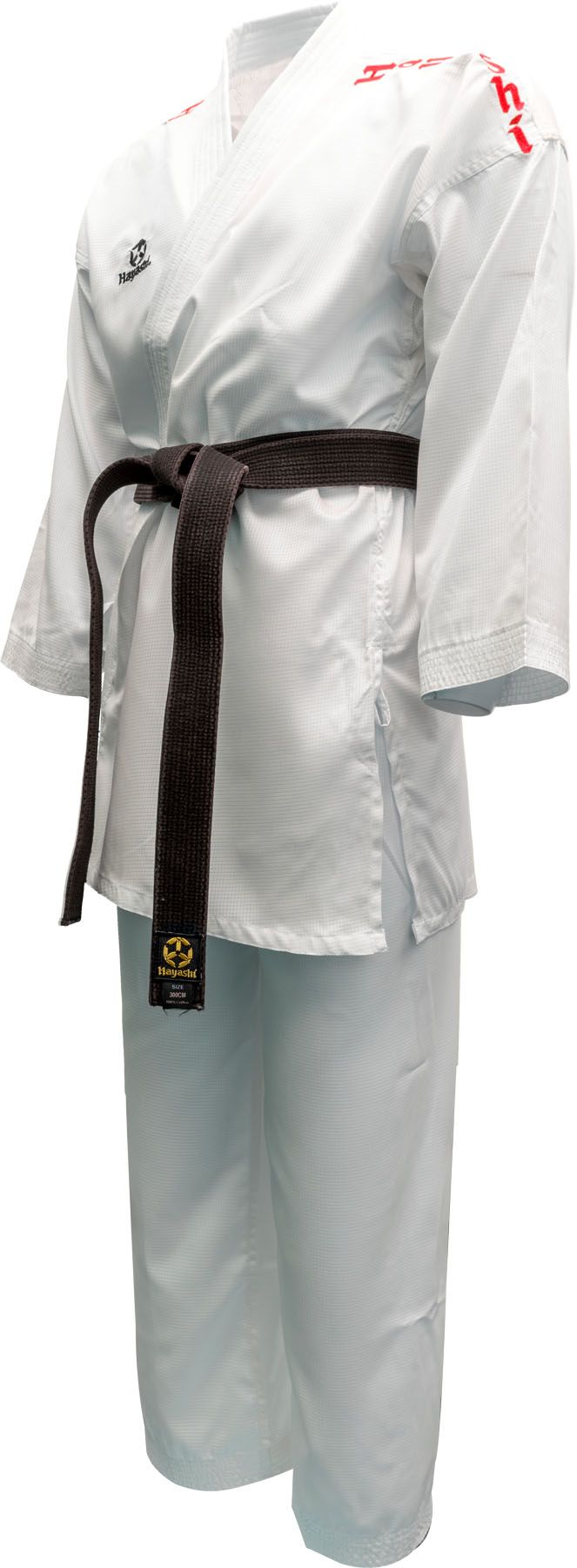 Hayashi kumite kimono AirDeluxe - WKF approved, white/red, 0474-11
