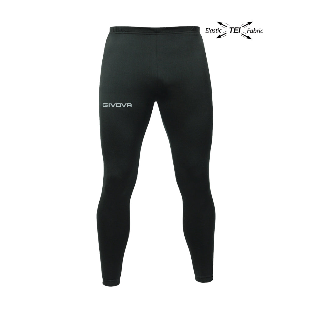Medias de compresión delgados de Givova: negro P005blk