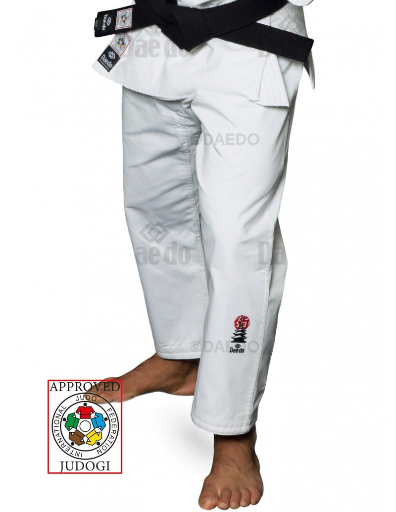 Judo IJF DAEDO trousers - white, JUDO2005