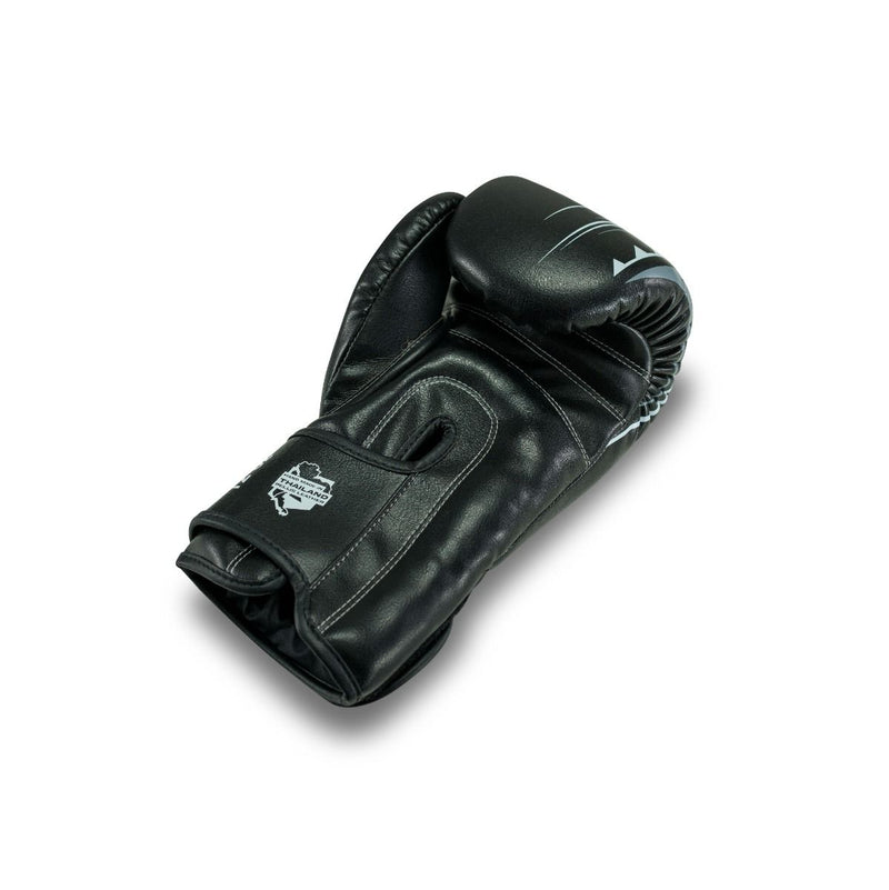 King PB Boxing Gloves Spartan 1 - black, KPB/BG SPARTAN 1