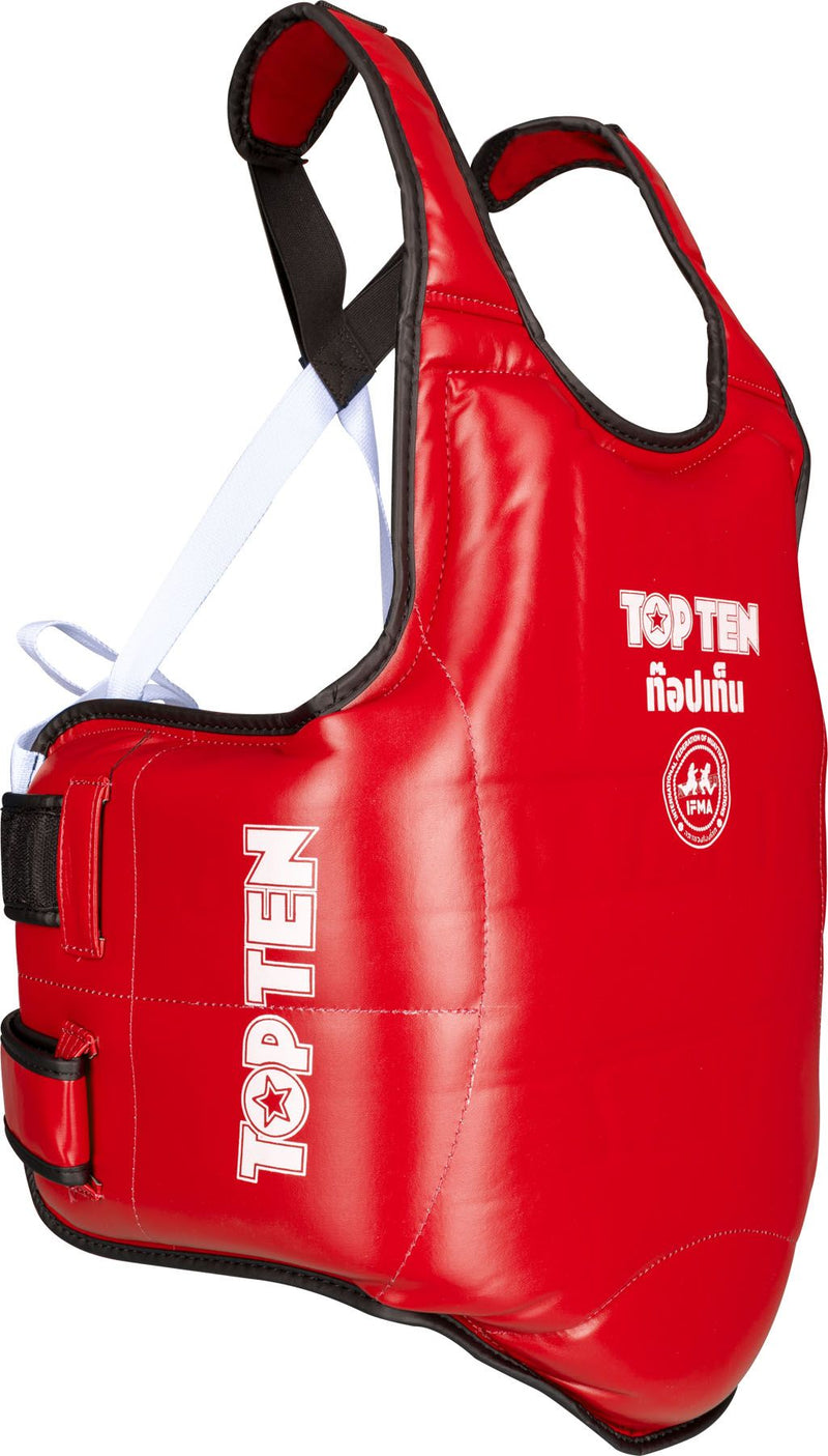 Top Ten IFMA Chest guard Jot Muay - red