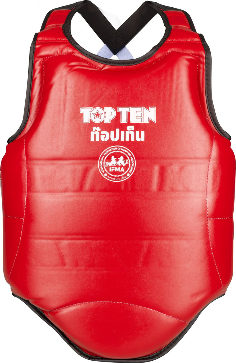 Top Ten IFMA Chest guard Jot Muay - red