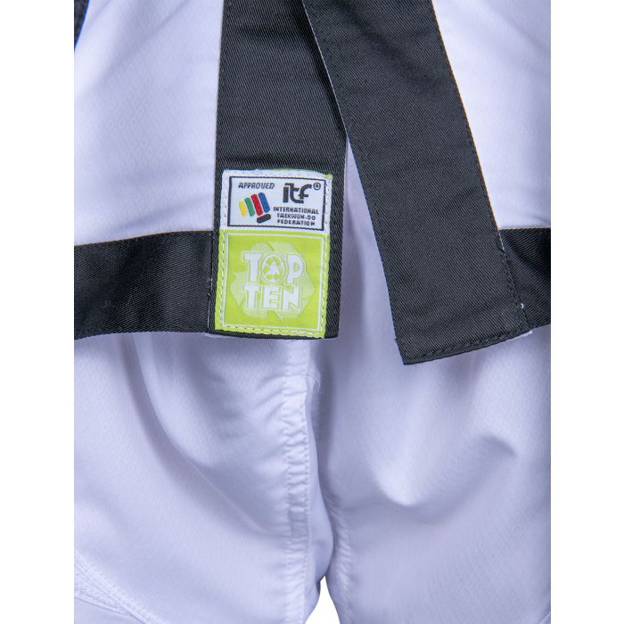 Uniforme de maître TOP TEN Taekwon-Do ITF "Vert", blanc, 16774