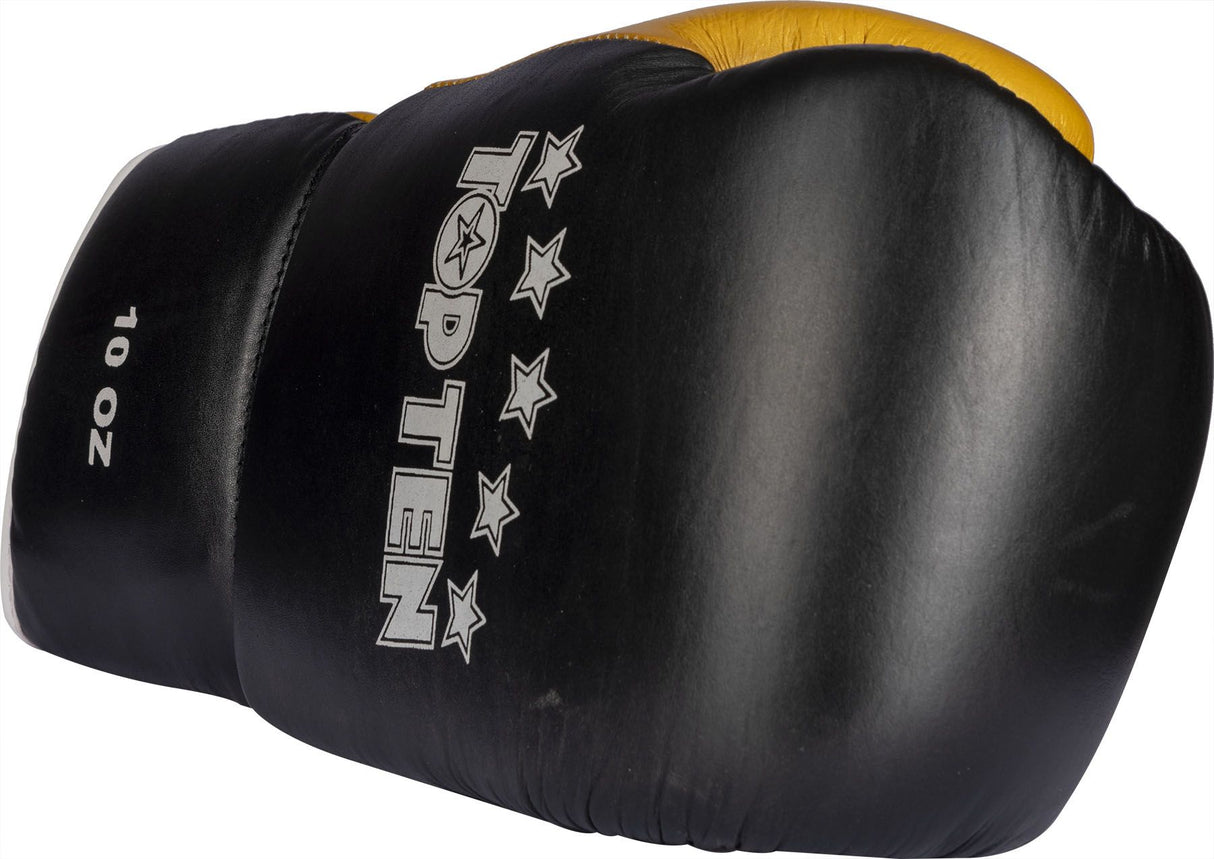 Top Ten Classic -Schnürboxhandschuhe - Schwarz/Gold