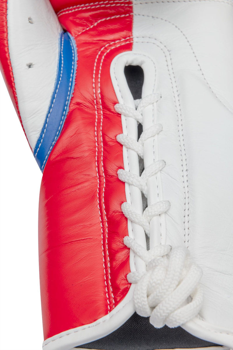 Top Ten Classic Lace Up Boxing Gloves - tricolor