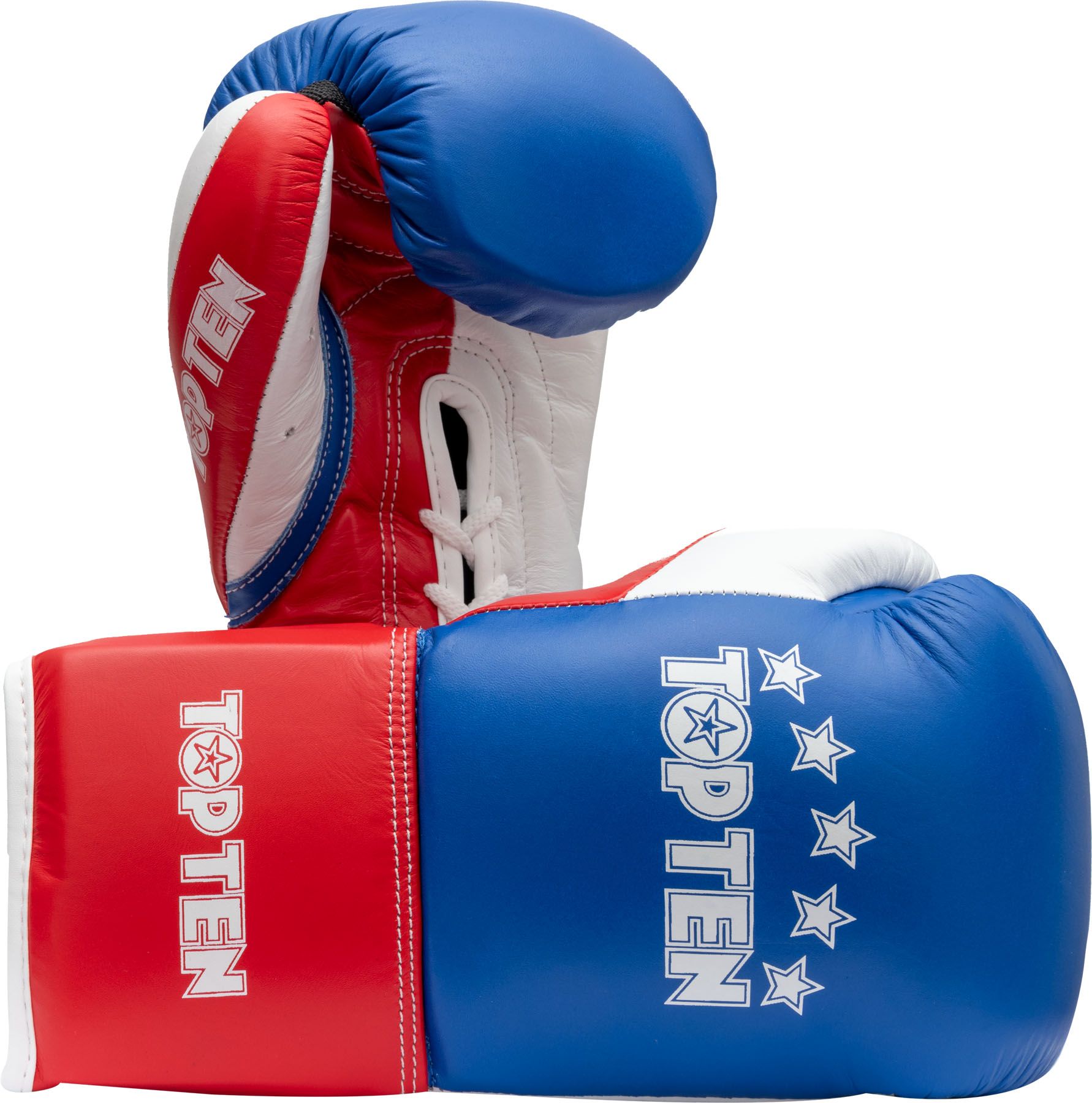 Top Ten Classic Lace Up Boxing Gloves tricolor Fighters Europe