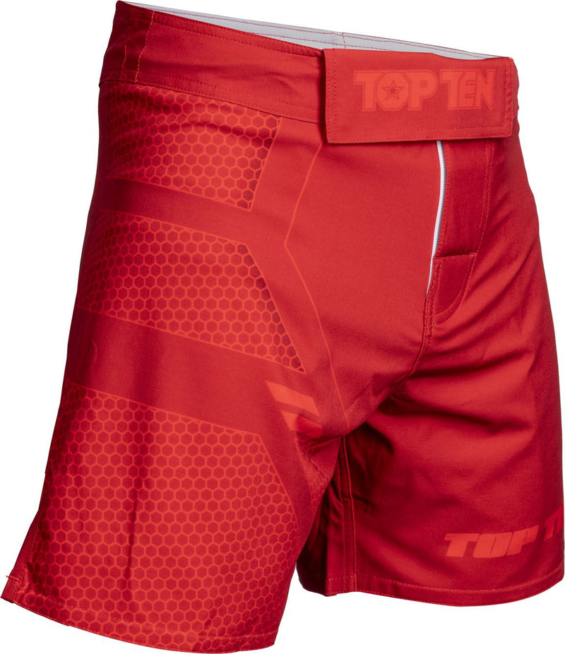Top Ten MMA shorts COMBat - red