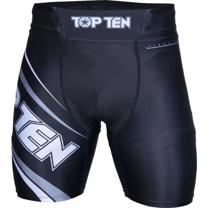 Top Ten MMA compression shorts "Fight Team" - black, 18812